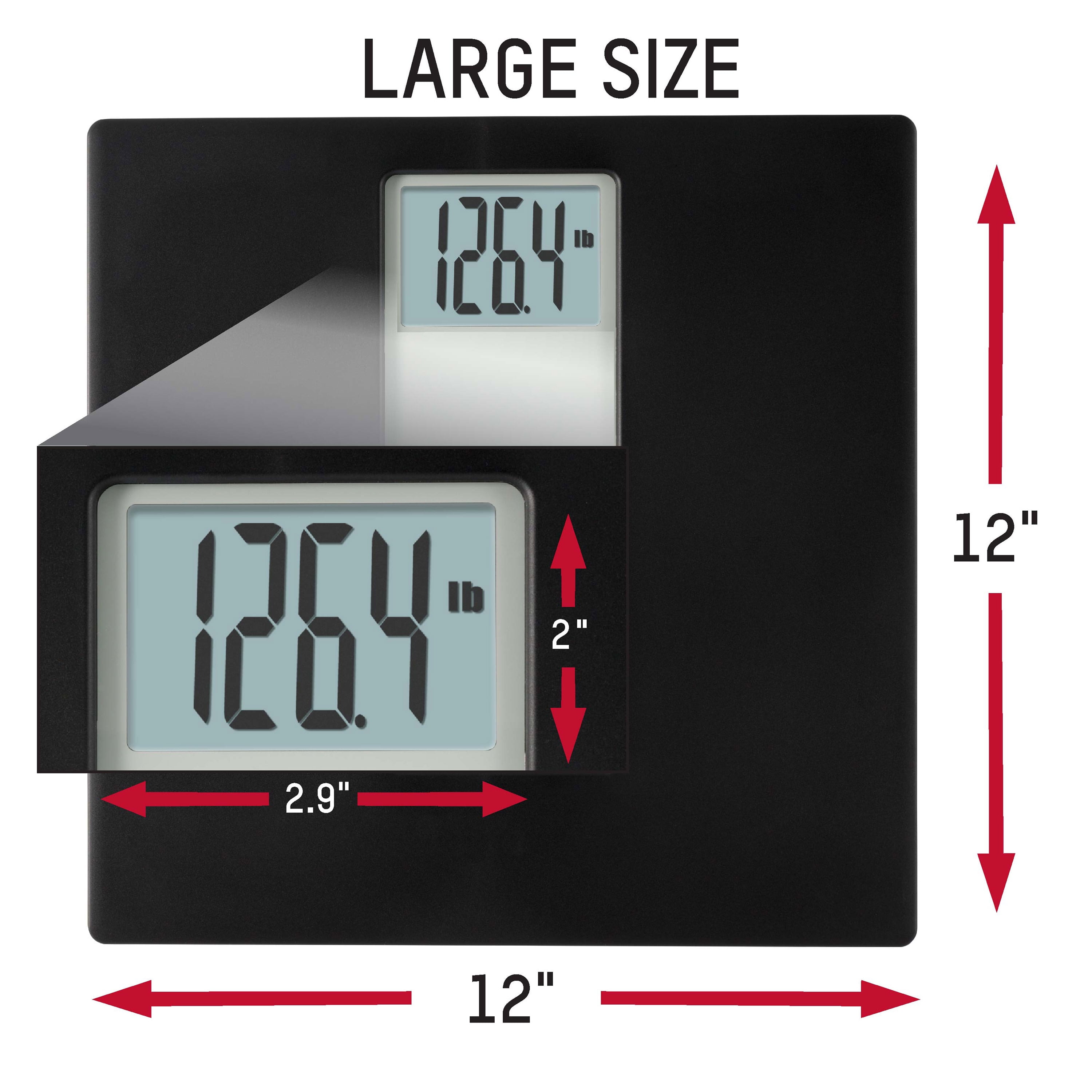 Taylor LCD Body Weight Scale Battery Powered Brushed Stainless Steel 400lb  Capacity