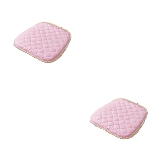 Naiovety Cojín de silla desmontable y lavable de 2 bolsas para máxima comodidad y se puede utilizar en durante todo el año es estilo - rosa Estilo - Rosa 2Conjunto