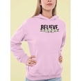 thumbnail image 2 of Believe Daisy Flower Banner Hoodie Women -Image by Shutterstock, Female 5X-Large, 2 of 4