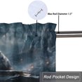 thumbnail image 5 of Wolf Kitchen Valance Curtains Wildlife Animal Forest Mountain Nature Landscape Window Valance for Living Room Bathroom Bedroom, Kitchen Valance Rod Pocket Window Decor Curtain 54 by 18 in, 1 Panel, 5 of 6
