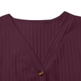 thumbnail image 4 of iHPH7 Long Sweater Cardigan Women's Outerwear Button Down Sweaters for Women Fall Sweaters for Women Casual Outerwear Fall Coats Fall Cardigans for Women Wine M, 4 of 9