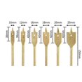 thumbnail image 2 of 6pcs Flat Spade Drill Bits High Grade Spade Blade Bits Woodworking Flat Drilling, 2 of 5