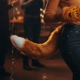 thumbnail image 3 of Vjnyvs Fox Ear Headband Gloves Tail Set Plush Animal Theme Party Accessory, 3 of 7