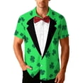 thumbnail image 2 of Ceisia St. Patrick's Day Men's Unisex Hawaiian Shirt | Summer Beach Casual Short Sleeve Button Down Gift Printed Top, 2 of 9