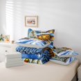 thumbnail image 6 of Manfei Cute Christmas Tree 7-Piece Twin Bedding,Xmas Holiday Season Bedding Comforter Set,Light Gray Reversible, 6 of 7