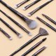 thumbnail image 2 of Juego de 12 brochas de maquillaje cosméticas negras/kit de brochas cosméticas, brochas de maquillaje, brochas de maquillaje, base cosmética con bolsa, herramientas de belleza, 2 of 5