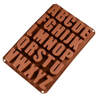 Alphabet Chocolate Mold 3d Silicone Mold Letters Candy Mold - Temu
