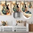 thumbnail image 4 of Designart "Cubist Interpretation of a Guitar" Music Metal Art Living Room, 4 of 5