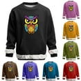 thumbnail image 1 of RKSTN Men's Carnival Party Sweatshirts Oversized Crew Neck Carnival Graphic Print Versatile Fleece Sweatshirt Mens Casual Round Neck Relaxed Fits Comfy Pullover Sweatshirt Top Fall Winter Clothes, 1 of 7