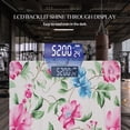 thumbnail image 3 of High Precision Body Weight Scale Smart Bathroom Scales with Large LCD Display(400lbs),Decorative for Bedroom-Pink And Blue Floral Print On White Background, 3 of 4