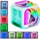 thumbnail image 5 of Despertadores digitales de unicornio para niñas, cubo LCD LED nocturno brillante con luz, reloj despertador para niños, regalos de cumpleaños para (B, 5 of 5