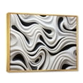 thumbnail image 2 of Designart "Black White Opt Art Optical Euphony I" Modern Floater Framed Canvas Wall Art, 2 of 7