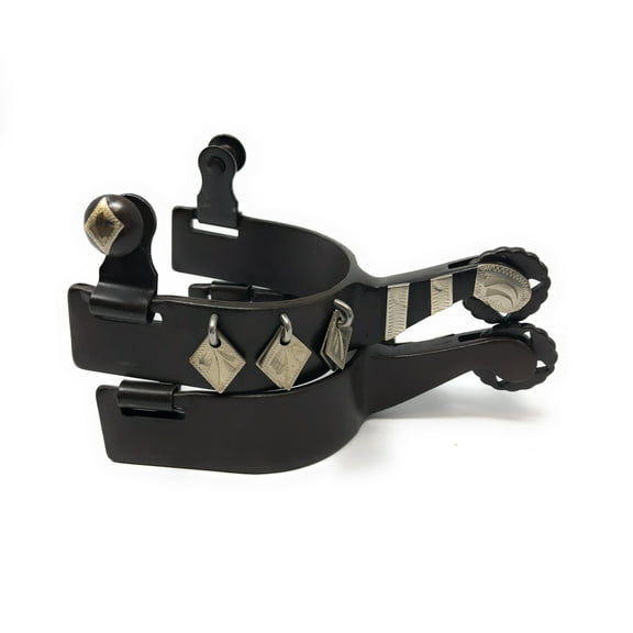 AJ Tack Ladies Antique Brown Diamond Charm Spurs