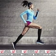 thumbnail image 4 of Varicose Veins Compression Socks Fit For Golf Rugby Hiking Sports For Anti Fatigue Driving Travel Flight Black Women Men Socks, 4 of 5