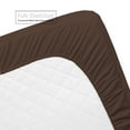 thumbnail image 6 of Clara Clark Premier 1800 Microfiber Collection 3-Line Bed Sheet Set, Queen Size, Chocolate Brown, 6 of 7