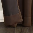 thumbnail image 4 of Sun Zero Kylee Energy Efficient Rod Pocket 63 x 54 Inches Window Curtain Panel, Brown, 4 of 4