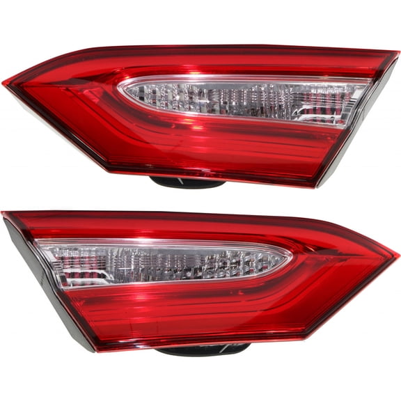 For Toyota Camry Inner Tail Light 2018 2019 2020 Driver and Passenger Side | Pair | L/LE Model For TO2802140 | 81590-06620