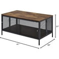 thumbnail image 4 of ACME Winam Rectangular Wooden Coffee Table in Antique Oak and Black, 4 of 4