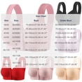 thumbnail image 2 of Ohufall Women's Bras Plus Size Lace Trim Front Buckle Wirefree Bra Fixed Cup Push Up Breathable Underwear, 2 of 3