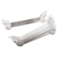 thumbnail image 2 of 20 servilleteros con forma de mariposa para bodas y fiestas. Plata reflectante, 2 of 9