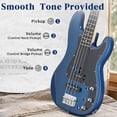 thumbnail image 5 of Ktaxon 46" Electric Bass Guitar Kit with 20W Amplifier, P Bass Style, 4 String, Transparent Blue, 5 of 9