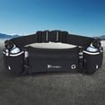 thumbnail image 4 of Riñonera Running con Botellas Bolsas Ajustables para Hombre y Mujer Negro, 4 of 8