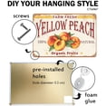 thumbnail image 4 of Farm Fresh Yellow Peach 100% Nature Organic Fruit Iron Poster Painting Tin Sign Vintage Wall Decor for Cafe Bar Pub Home Beer Decoration Crafts, 4 of 6