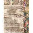 thumbnail image 2 of Unique Loom Chenille Jute Collection Area Rug - Raj (7' 10" Square Multi/Blue), 2 of 6