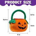 thumbnail image 2 of Joyfy Halloween Bucket Halloween Candy Bags,Pumpkin Basket Plush Trick or Treat Bucket Pumpkin Tote for Kids Toddler Candy Treats,Large Halloween Basket, 2 of 7