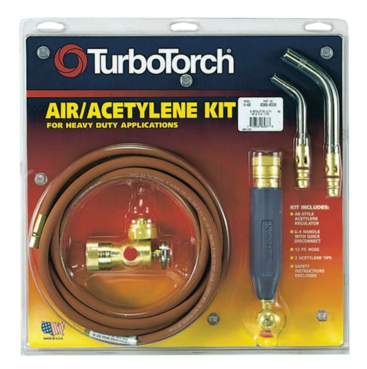 TurboTorch Torch Kit Swirls, Acetylene, X3B, B Tank