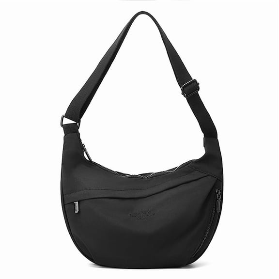 Women's Nylon Crossbody Hobo Bag, Lightweight Waterproof Shoulder Purse, Large Capacity Casual Travel Bag with Adjustable Strap