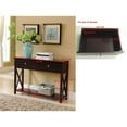 thumbnail image 3 of IN Room Furniture Designs Transitional Solid Wood Console Table in Dark Cherry, 3 of 3