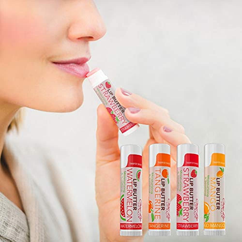 Lip Balm with Beeswax, Cocoa Butter Chapstick Bulk & Lip Moisturizer