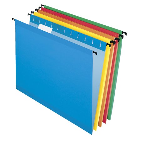 UPC: 0078787610590 | Pendaflex SureHook Hanging File Folder  Letter Size  1/5 Cut Tabs  Assorted Colors  Pack of 20