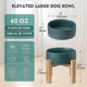 thumbnail image 2 of White Ceramic Elevated Cat Bowl, Cat Food Tray With Stand, Raised Cat Food Or Water Bowl Anti-vemit, Pet Bowl With Non-slip, 2 of 5