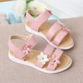 thumbnail image 2 of Relanfenk Baby Shoes Toddler Kids Girls Flower Rubber Sandals Non-Slip Cross Sandals Shoes, 2 of 8