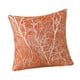 thumbnail image 5 of Elegante funda de cojín de 18 x 18 pulgadas, funda de almohada decorativa con ramitas para sofá. Naranja, 5 of 9