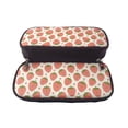 thumbnail image 5 of Lsque Hand Drawn Strawberry Printed Big Capacity PU Leather Pencil Case Large Pencil Pouch Stationery Pen Bag Pencil Holder for Teen, 5 of 6