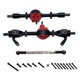 thumbnail image 1 of Kit de eje de acero de aleación de zinc para coche RC, resistente, puente delantero y trasero, accesorios de repuesto Negro, 1 of 8