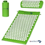 Innotech Sc Acupressure Mat and Pillow Set for Back/Neck Pain Relief and Muscle Relaxation with carrying bag