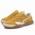 thumbnail image 3 of Men's Vintage Sneakers Upper & Soft Rubber Sole Low-Top Lace-Up Round-Toe Casual Shoes - Daily Wear, Vacation - Classic Retro Style All-Season All-Terrain Traction Cushioned Comfortable for Work,, 3 of 9