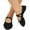 Black, variant on Women's Professional Stretch Canvas Split Sole Ballet Shoe, Girls Ballet Practice Shoes, Yoga Shoes for Dancing Size 22-44