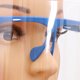 thumbnail image 3 of Mascarilla facial protectora transparente antivaho y antiaceite de doble cara para cocina (color aleatorio), 3 of 8