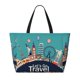 thumbnail image 2 of Fotbe Let's go Travel Bolsa de Viaje para Playa - Resistente al Agua, Bolsa Tote de Gran Capacidad y Ligera con 7 Bolsillos para Mujeres y Hombres, 2 of 7