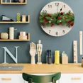 thumbnail image 3 of Christmas Tree Pine Needles Candy Bow Round Wall Clock Modern Design Kitchen Hanging Watch Home Decor Silent Wall Watch（12 Inch）, 3 of 6