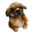 thumbnail image 4 of Muñeco de peluche de perro de 7,87 pulgadas, adorable y tierno, adorno para sofá, juguete de peluche. café, 4 of 9