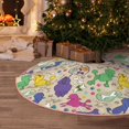 thumbnail image 6 of Kdxio Colorful Poodle Dog Print Christmas Tree Skirt Christmas Xmas Tree Skirts Mat for New Year Holiday Christmas Party Decorations-36", 6 of 7