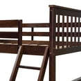 thumbnail image 6 of Luckynote Twin Over Full Bunk Bed, Solid Wood Frame, with Storage Drawers, Ladder, and Guard Rail, Espresso, 6 of 18