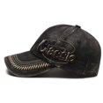 thumbnail image 3 of Gorra de béisbol vaquera de color degradado desgastado lavado estilo Hong Kong para hombres y mujeres, gorra con visera informal retro transpirable de parte superior suave para primavera y verano, 3 of 6