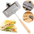 thumbnail image 4 of Sándwich Doble Cara Sartén Panqueque Gafas para Horno Barbacoa Barbaco, 4 of 9